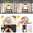Bathroom Lighting Fixtures: 3-Light Bathroom Vanity Light Over Mirror with Clear Glass Shade, Wall Lamp for Mirror-86851455-97526034