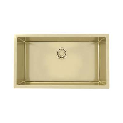Belfry Kitchen Bergh 450mm W Single Bowl Inox Monarch Kitchen Sink 0