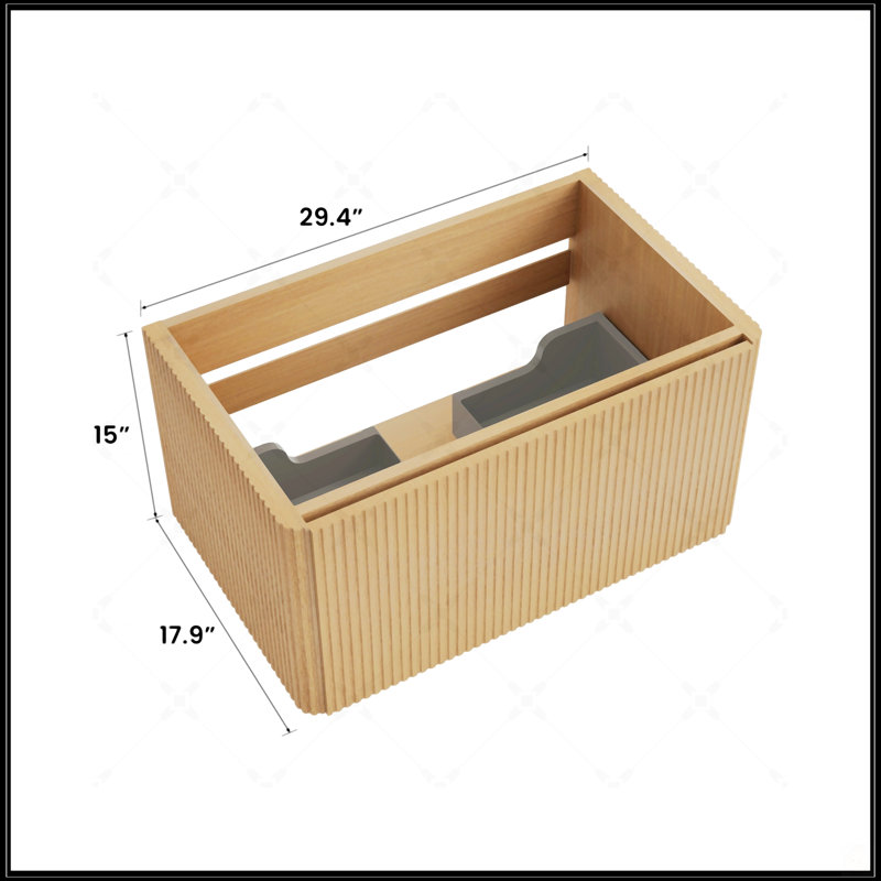 Meuble-lavabo flottant mural en chêne naturel rayé Etna30w-306, solution de rangement moderne et spacieuse, Chêne