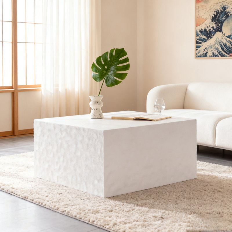 Modern Square Coffee Table , No Assembly Required, Stylish Living Rooms