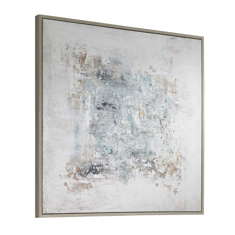 "Uttermost Find Me Here", art abstrait sur toile encadrée