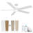 Smart Ceiling Fan With Reversible Blades, Remote & App Control, Led Light, And Dc Motor-1863083305-1863083306