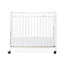 Mini lit de bébé portable en métal avec matelas siesta