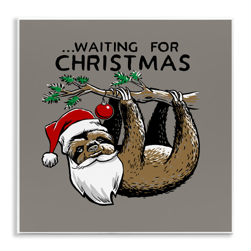 «Santa Christmas Sloth Canvas» par Jedco Brands, Inc.