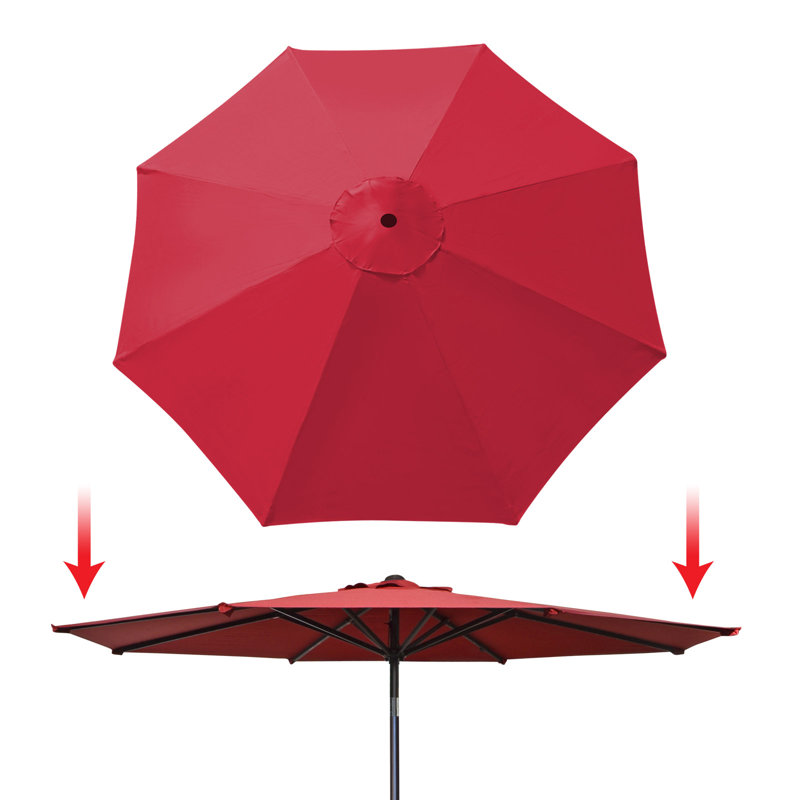 Housses de rechange pour parasol de patio Atoll, Brun, H 2 po x l 11,5 po x P 11,5 po