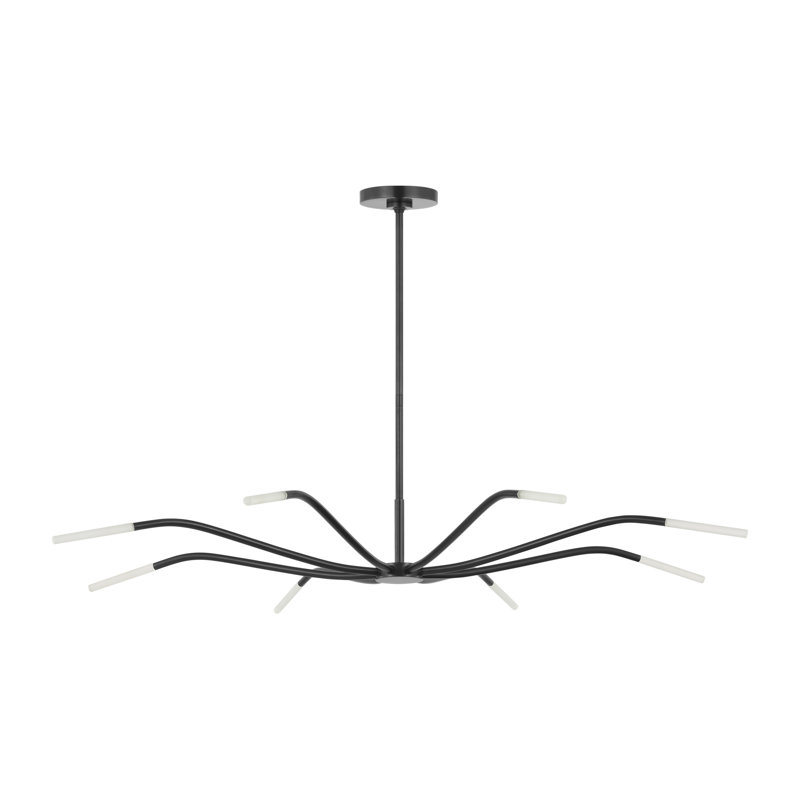 Lajos LED Chandelier, 5.2" H x 50" W x 50" D, Bronze, 8 Lights