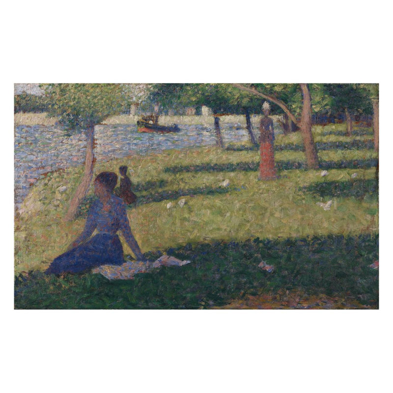 «Étude pour La Grande Jatte» par Georges Seurat - Estampe numérique, H 22 po x l 28 po