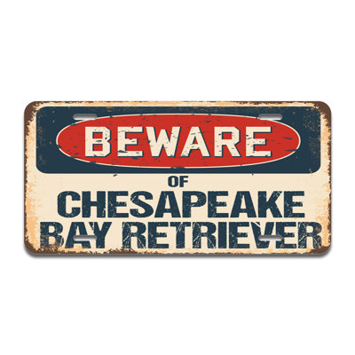 Cadre en aluminium Beware of Chesapeake Bay Retriever