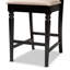 Upholstered Counter Stool with Solid Wood Frame-1926728865