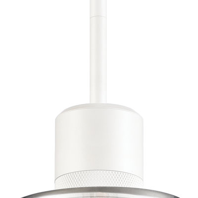 Luminaire suspendu cylindrique 6 "E26 6", verre transparent 12 "