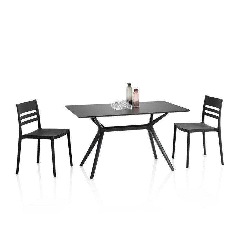 Agosta Rectangular Dining Table, Black