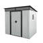 Remise de jardin en métal 6 pi x 5 pi avec fenêtre - Rangement polyvalent et grand 6 pi x 5 pi pour le jardin-126021900
