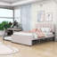 Lit plateforme tapissier avec panneau de particules et gigogne-1256723479-1256723947
