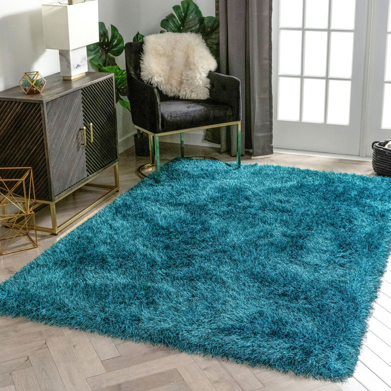 Kuki Solid Colour Shaggy Shag Area Rug, Rectangle 160 x 220cm