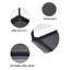 Glossy Sintered Stone Embossing Table With Black Legs, Seats 6-8 Jumbo Photography Accommodates
