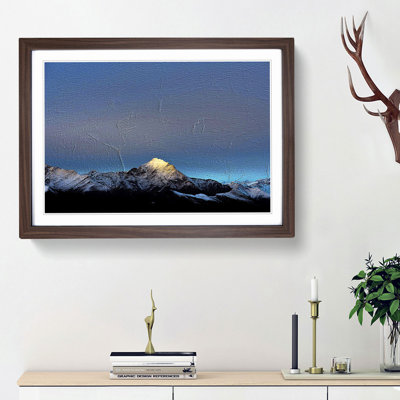 Light Kissing Monte Due Mani Mountain - Picture Frame Painting Print