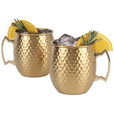 Houdini Hammered Moscow Mule Mug Set