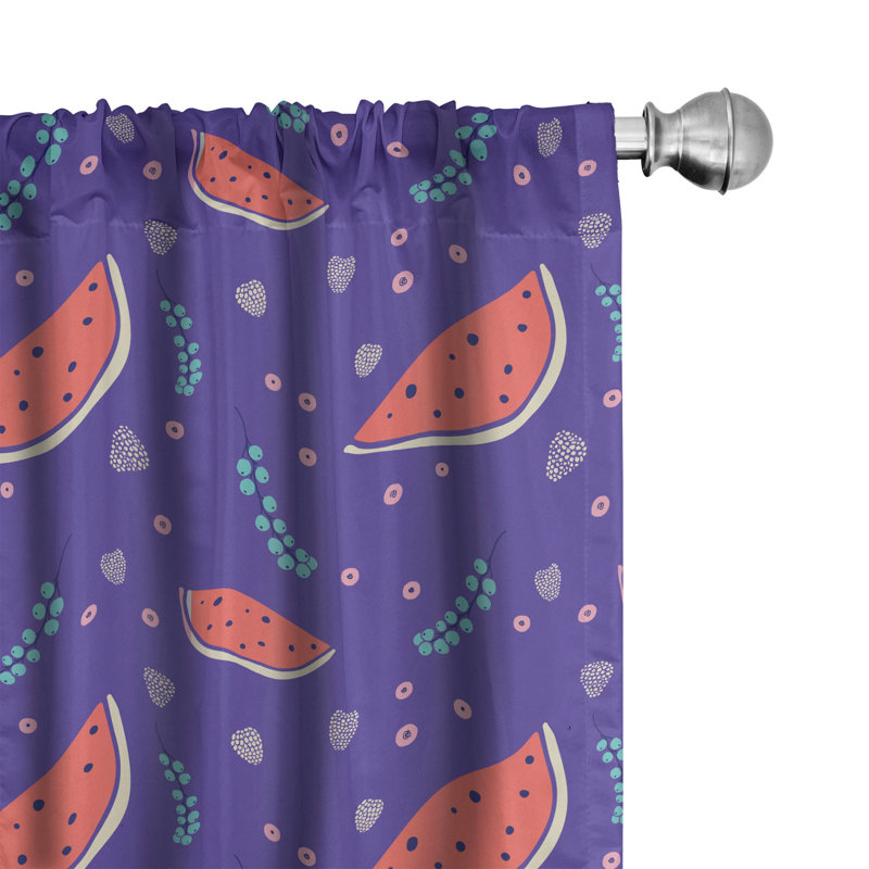 Rideaux 4 panneaux East Urban Home, L 56 po x L 84 po