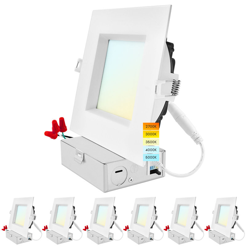Ensemble de luminaires encastrés 3 pouces ultra-minces réglables CCT