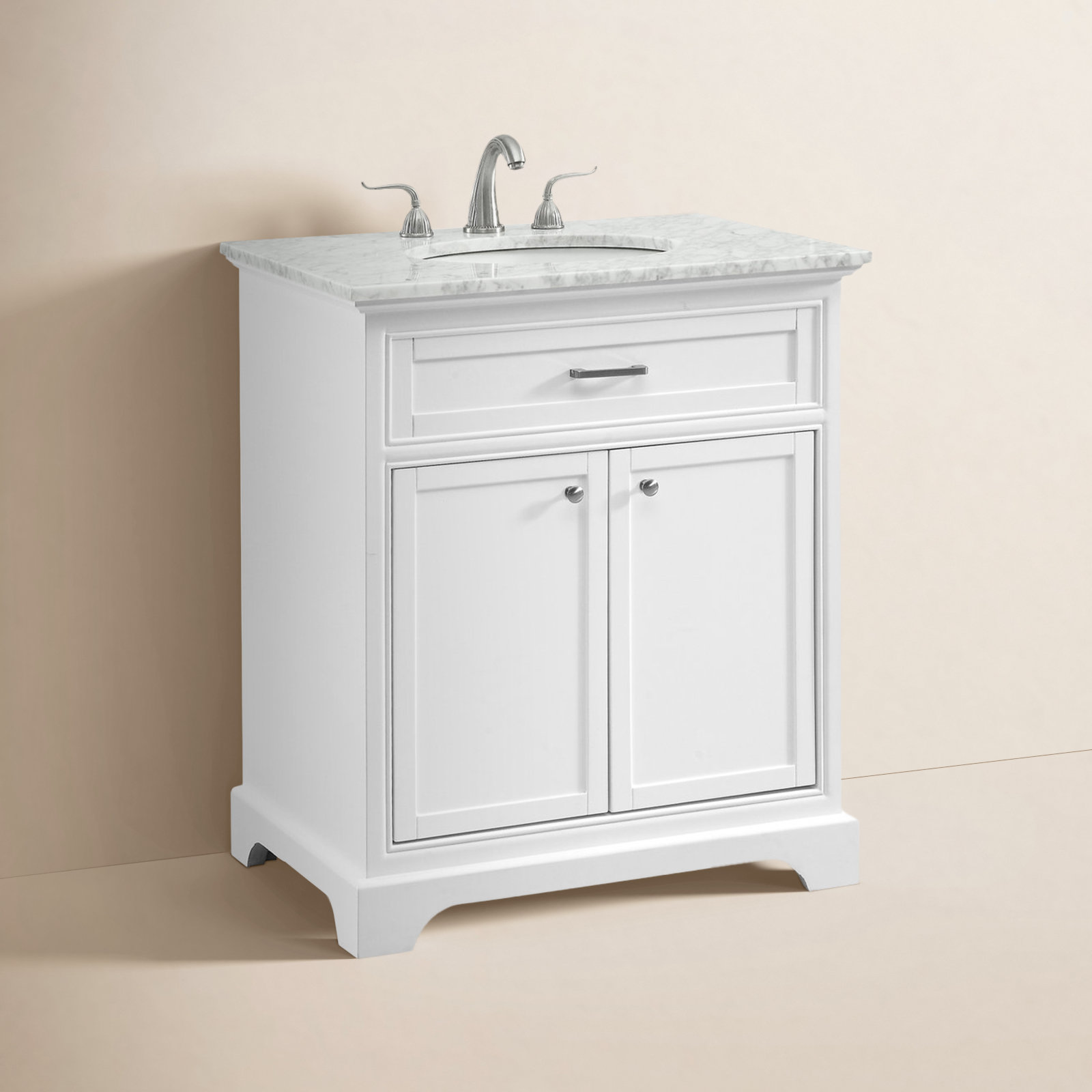 Hermes 30'' Single Bathroom Vanity, White