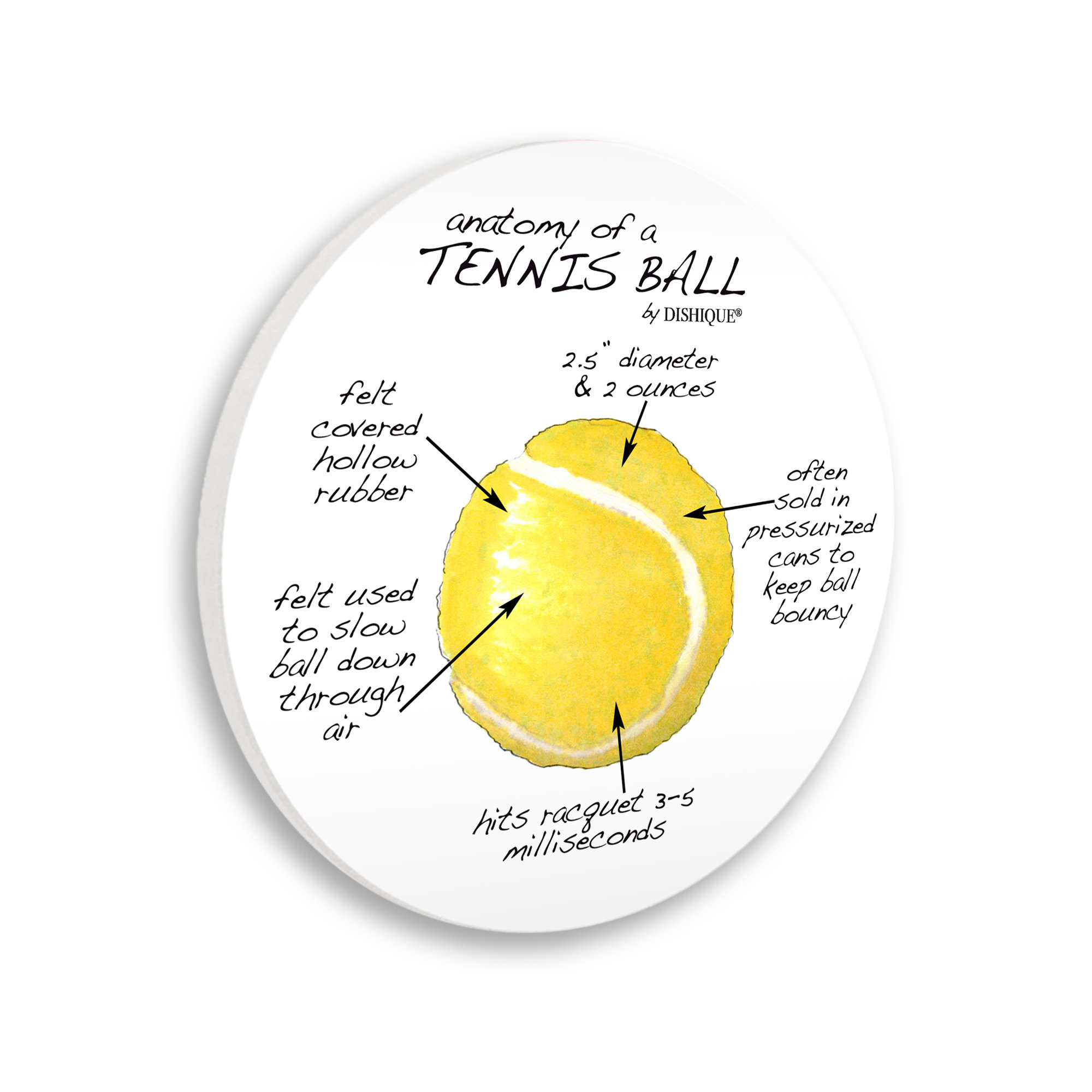Stupell Industries Tennis Ball Learning Sports Educational Diagram ...