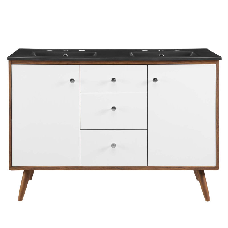 Meuble-lavabo double 48 po
