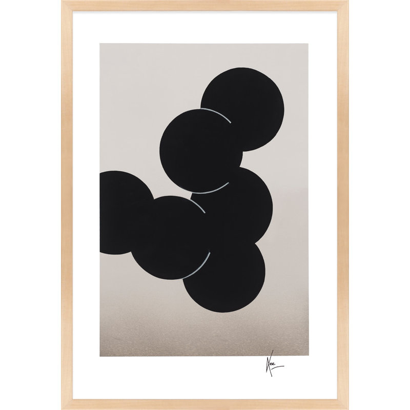 Orbit Print by Lee Lessem, 30" H x 21" W x 1.25" D, Brown