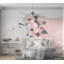 Murale abstraite - Femme avec des fleurs-785449715-780092212