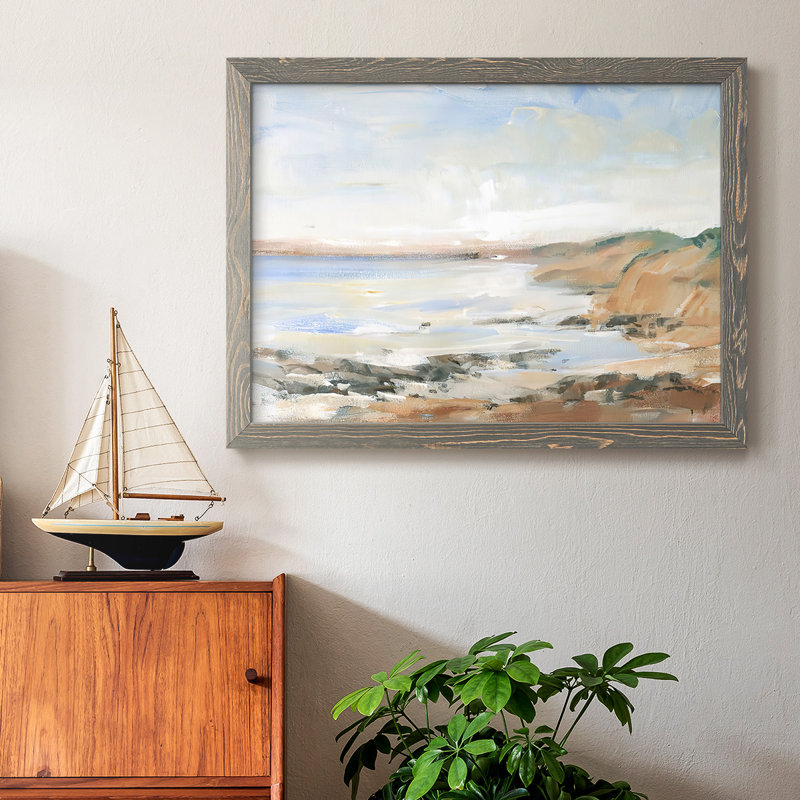 " Shoreline Study II ", Gray, 28" H x 42" W x 1.5" D