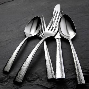 Oneida Cabria Hammered 20-Piece Stainless Steel Flatware Set