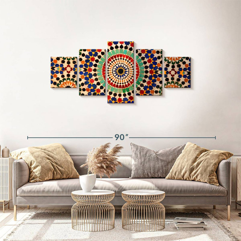 Carreaux de mosaïque marocaine Kerner, H 30 po x l 68 po