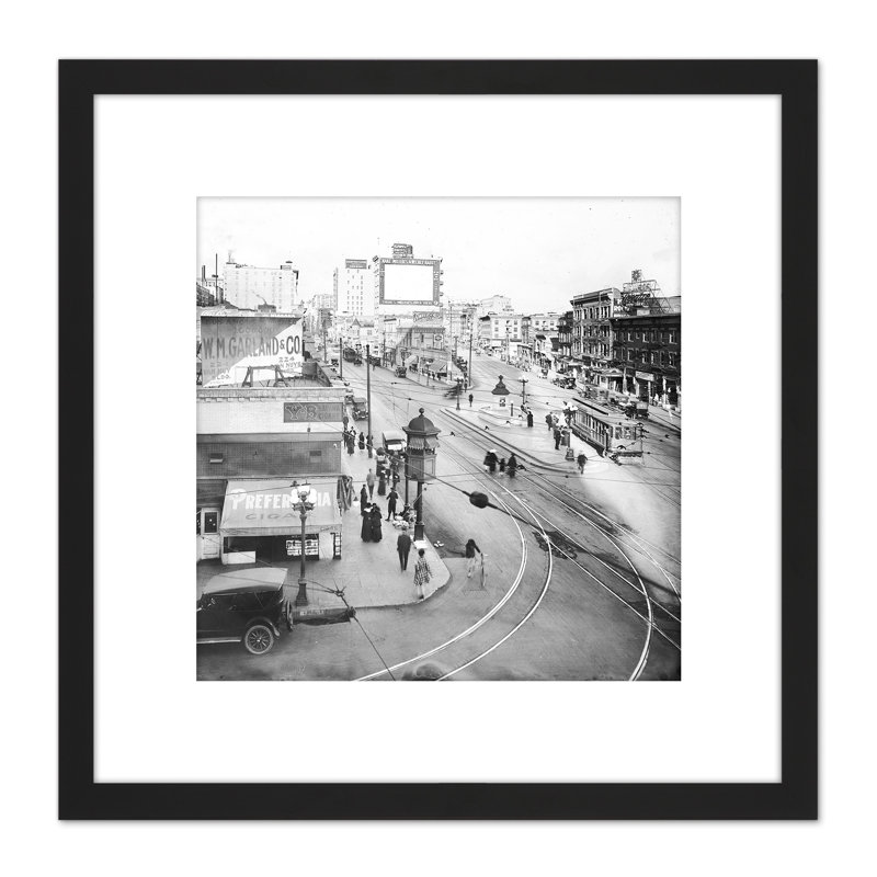 Junction Main Street Spring 9th Los Angeles 1917 - Single Picture Frame Print
