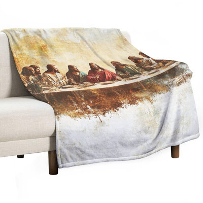 Jeté en flanelle de luxe, peinture de flocon de neige, couverture douce pour le salon, canapé-lit, décoration intérieure