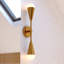Luminaire à 2 lumières 18 po Zurich Large applique murale moderne et contemporaine avec abat-jour conique en métal, à intensité variable, compatible avec un luminaire de meuble-lavabo, barre de bain à fixation verticale ou horizontale-568180384
