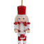 Nutcracker Soldiers Wooden Christmas Ornaments - 5" - Red And White - Set Of 4