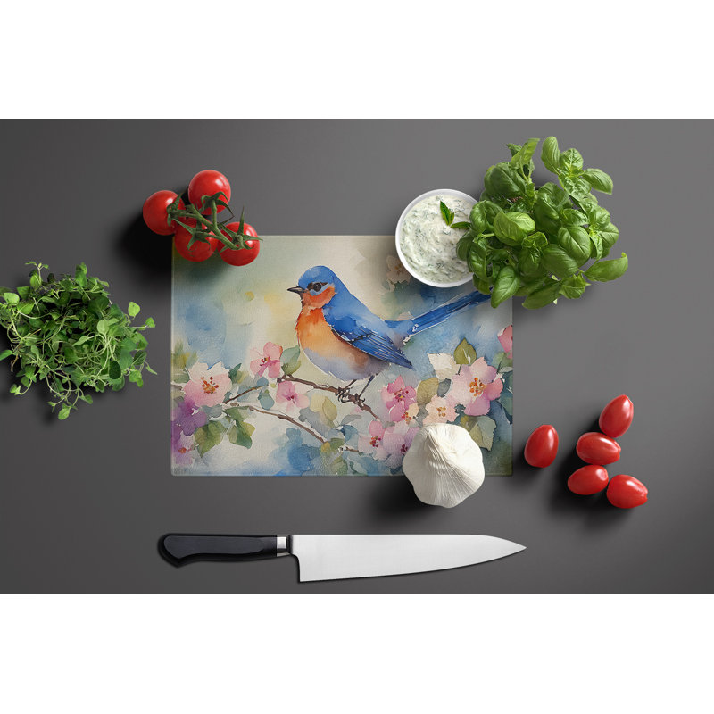 Bluebird Glass Cutting Board
