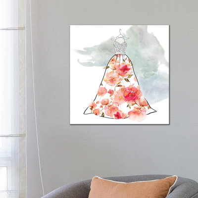 Fashionable Florals III 1 Piece Wall Art on Canvas
