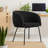 Damle 19.49'' H Upholstered Metal Armchair-570395718