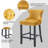 Kaimana Upholstered Counter Stool with Solid Wood Frame-1037972903
