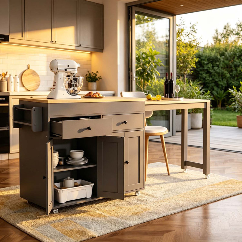 Îlot de cuisine, Gray