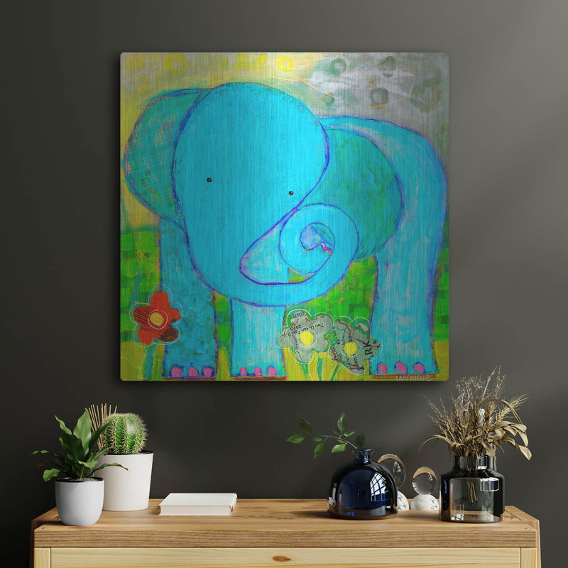 «All Is Well Elephant» par Wyanne, H 24 po x l 24 po