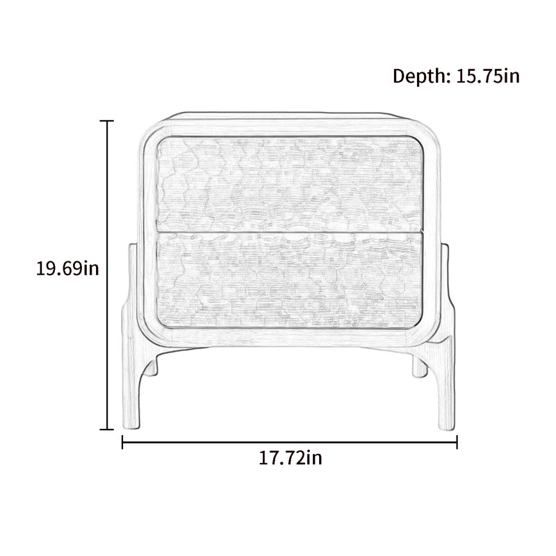 Commode d'appoint avec tiroirs de rangement doubles