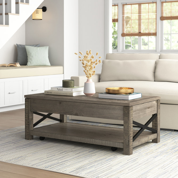 Bryson Lift Top 4 Legs Coffee Table with Storage