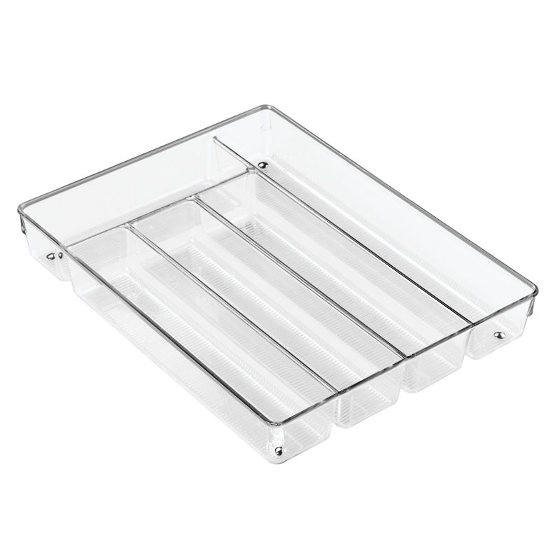 Linus 2" H x 13.75" W x 10.75" D Flatware & Kitchen Utensils Drawer Organizer