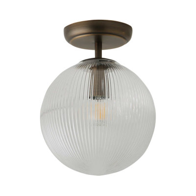 Springlake Glass Semi Flush Mount