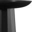 Table d'appoint ronde en bois de manguier de 13 po Dayton - noir