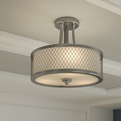 Malang Glass Semi Flush Mount