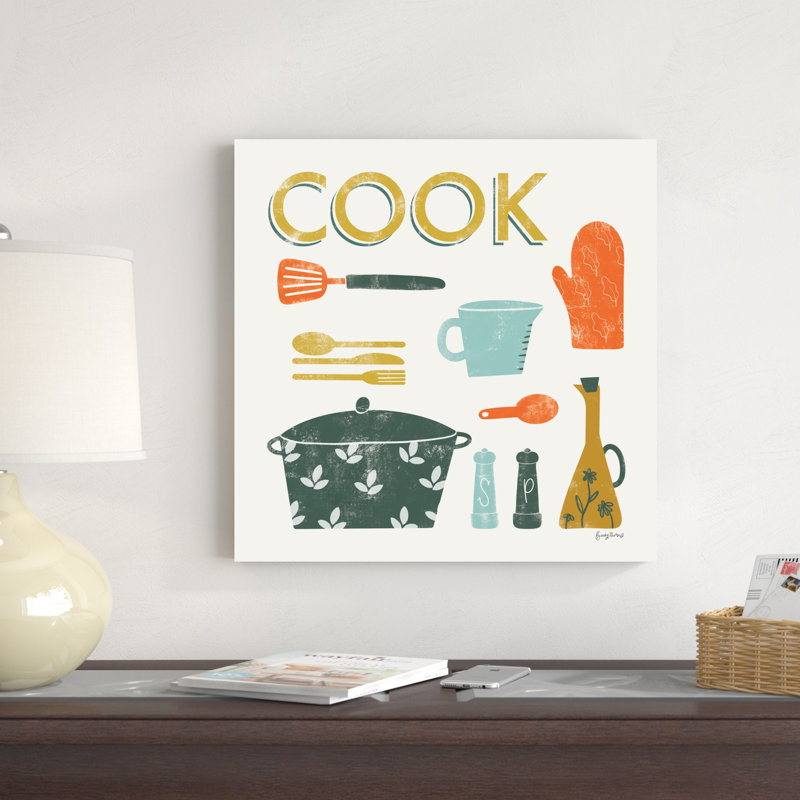 Cuisine rétro III, H 20 po x l 20 po x P 1,25 po