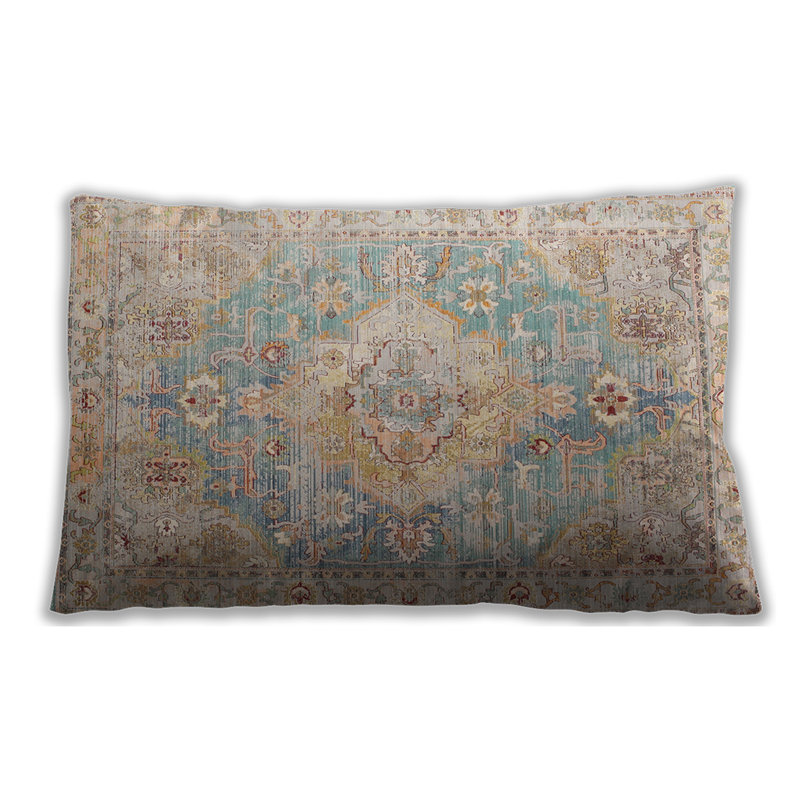 Floral Throw Pillow, Microsuede