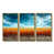 Toile avec cadre flottant or